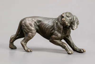 Купить статуэтки и фигурки собак разных пород выполненные из бронзы