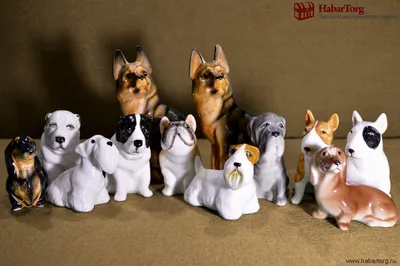 Купить Фарфоровые статуэтки собак. Творческая мастерская \"Чайник\" в  интернет-аукционе HabarTorg. Фарфоровые статуэтки собак. Творческая  мастерская \"Чайник\": цены, фото, описание