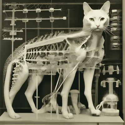 Анатомия кота рисунок - 77 фото