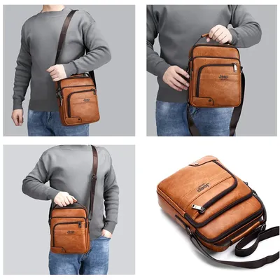 JEEP BULUO Famous Brand Man's Sling Bag Leather Mens Chest Bags Fashion  Simple Travel Crossbody Bag For Young Man Messenger Bag | Crossbody bags  for travel, Messenger bag men, Chest bag men