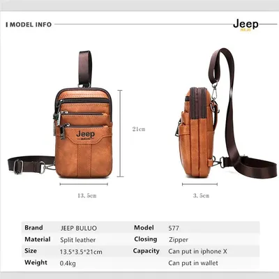 Модная мужская сумка JEEP Buluo — Все для путешествий