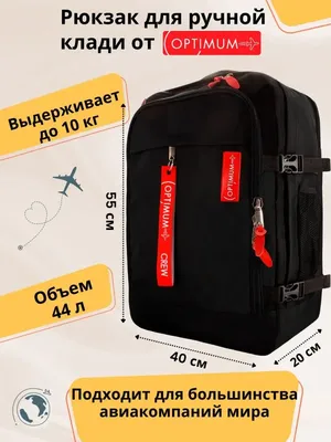 Рюкзак сумка чемодан ручная кладь S в самолет дорожная 44 л Optimum 8701505  купить за 4 492 ₽ в интернет-магазине Wildberries
