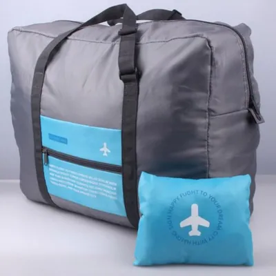 Вместительная дорожная сумка для ручной клади или багажа, складывается в  мешочек