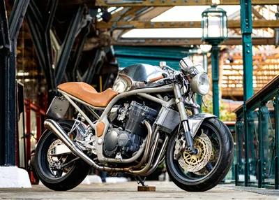 Black Suzuki 1250 Bandit Motorcycle Stock Photo - Alamy