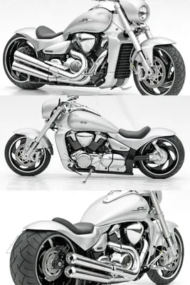 Suzuki Boulevard Accents coated with Clear Vision and Illusion Blueberry |  Prismatic Powders