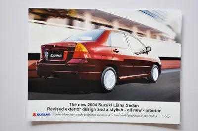 Suzuki Liana рестайлинг 2004, 2005, 2006, 2007, хэтчбек 5 дв., 1 поколение  технические характеристики и комплектации
