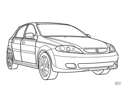 Suzuki Reno coloring page - Download, Print or Color Online for Free
