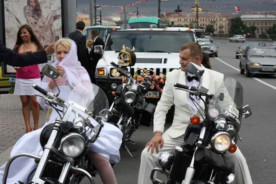 Все, что вам нужно знать о свадьбе на мотоциклах: уникальные фото