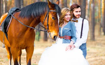 потрясающе смотрится на ее день свадьбы. роскошная невеста позирует на  свадебные фотографии на своей белой лошади. Стоковое Фото - изображение  насчитывающей привлекательностей, праздновать: 257528914