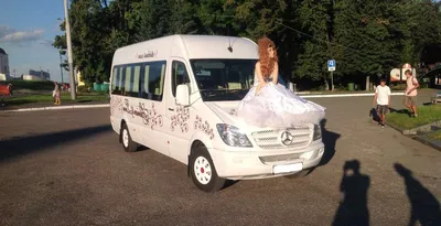 Свадебный автобус. Аренда и заказ свадебного микроавтобуса на прокат.