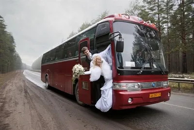 Автобус на свадьбу в СПб | Заказ, аренда от DALEX-VIP