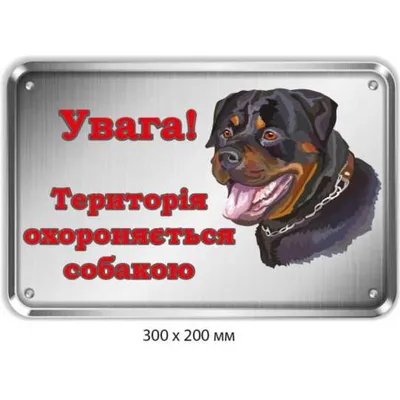 Таблички Злая собака купить в Минске, нанесение логотипа - Graver.By