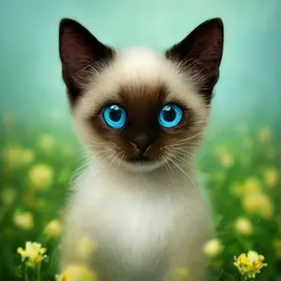 Тайский кот крем пойнт - 72 фото