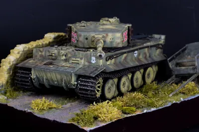 Уничтоженный танк «Тигр» в Вилле-Бокаж, Нормандия [2] — военное фото