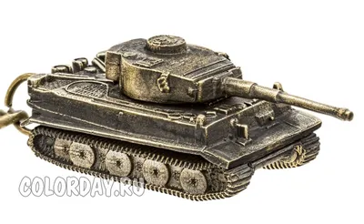 Сборная модель Немецкий танк Tiger I с фигуркой командира из смолы