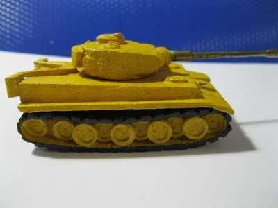 Модель немецкого танка Т-6 (Тигр), латунь(бронза?), литье | Барахолка