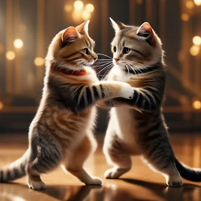 Танцующие кошки. Комментарии : LiveInternet - Российский Сервис  Онлайн-Дневников | Gatos bonitos, Pinturas de gato, Pintura de gato