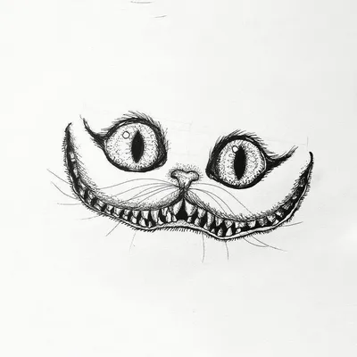 Чеширский кот эскиз - картинки и фото koshka.top