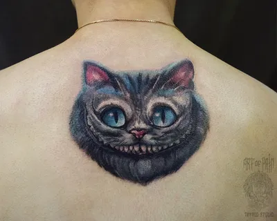 Чеширский кот в татуировках: символ загадочности и магии - tattopic.ru