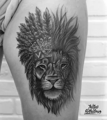 Цветная татуировка лев. Тату львица на ноге. Лев тату эскиз. 100+ татуировок  и эскизов на сайте! | Цветные татуировки, Татуировка львица, Тату