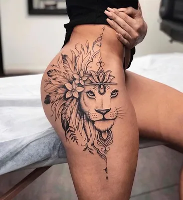 Тату лев. Тату для парней. Тату на ноге | Geometric tattoo, Tattoos, Animal  tattoo