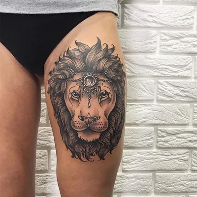 Тату лев. Тату лев на ноге. Лев тату эскиз. 100+ татуировок и эскизов на  сайте! | Мужские татуировки, Тату, Татуировки