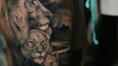 Лев татуировка на руке мужчины: значение, символика и история - tattopic.ru