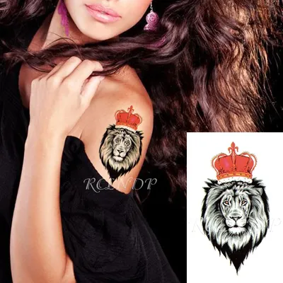 Татуировка льва с короной на предплечье | Татуировки о жизни, Татуировки,  Татуировщик