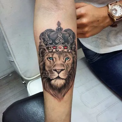 Большая рука рукав тату корона лев Король Роза водонепроницаемые Временные  татуировки стикер дикий волк Тигр мужчины полный череп-Тотем Татто женщины  | AliExpress