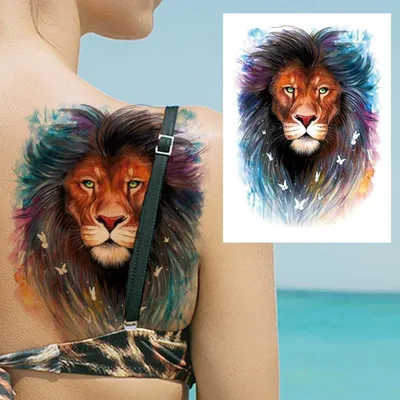 Тату со львом: семь лучших идей от Tattoo Zamess® | Tat Too be