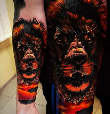 Татуировка льва для мужчин: мощный символ мужества и силы - tattopic.ru