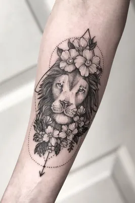 Татуировка львица для девушки на руке: красота и символика - tattopic.ru