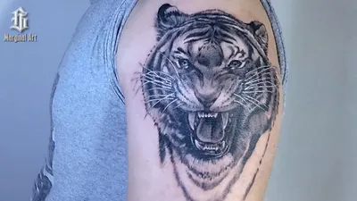 Татуировка оскал тигра - фото работ мастеров на сайте theYou.com