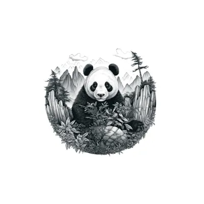 Panda Temporary Tattoo (Set of 6) | eBay