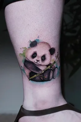 Geometric panda tattoo on Craiyon