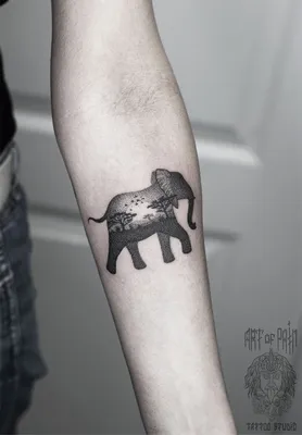 Geometric Elephant Tattoo Design – Tattoos Wizard Designs