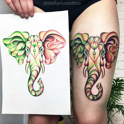 Что означает татуировка слон? | otatu.ru | Дзен