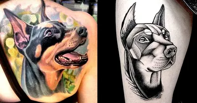 АКВАРЕЛЬНЫЕ ТАТУ МОСКВА on Instagram: \"🐶🖋️ Новая татуировка – это  классная идея для всех любителей собак! 🐾 Символизируя верность,  преданность и любовь, татуировка собаки может быть одновременно и стильной,  и значимой. ❤️🐾