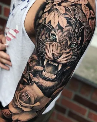 80+ ФОТО] Красивые Тату Тигр для Мужчин и Девушек | Cool arm tattoos, Best  sleeve tattoos, Lion tattoo sleeves