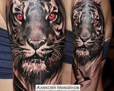 Татуировка тигра на плече – символ силы и мощи - tattopic.ru