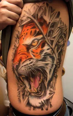 Водостойкая Временная тату-наклейка тигра большого размера поддельные тату  флэш-тату для ног на спине Abdo для мужчин боди-арт для женщин мужчин и  девочек | AliExpress