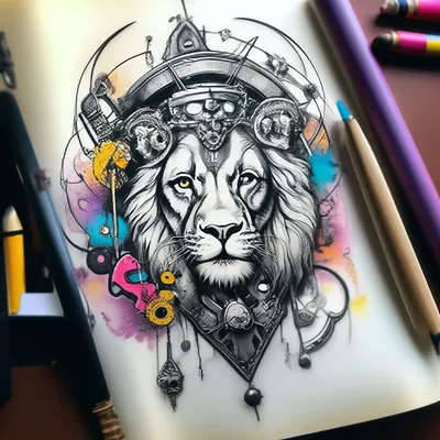 Татуировка знак зодиака Лев девушке: символ силы и энергии - tattopic.ru