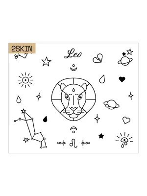 фото тату знак зодиака Лев от 21.10.2017 №001 - tattoo sign of the zodiac  Leo - tatufoto.com