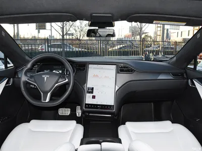 Фотографии Tesla Model X - Салон - Черно-Белый - Car2Sale - Автомобильный  портал