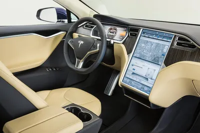 Интерьер салона Tesla Model S . Фото салона Tesla Model S