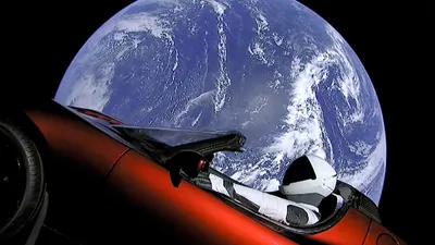 Маск показал вид из летящей к Марсу Tesla Roadster — РБК