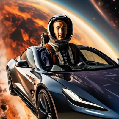 Автомобиль Tesla вывели в космос — уникальное видео от Илона Маска