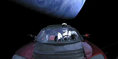 Тесла в космосе фото фотографии