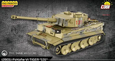 PzKpfw VI Tiger \"131\" Tank | COBI Historical Collection | Cobi Tanks —  buildCOBI.com Cobi Building Sets