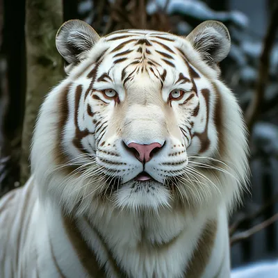 Скачать 2560x1600 тигр, альбинос, снег, зима обои, картинки 16:10